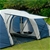 Weisshorn 12 Person Canvas Dome Camping Tent - Navy & Grey