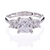 NEW Sterling Silver 925 Cubic Zirconia Three Stone Engagement Ring