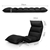 4 Adjustable Section Floor Lounge Chair- Black