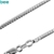 Bee Silver Snake Chain Necklace - 50 cm