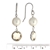 White Pearl & Citrine Sterling Silver Drop Earrings