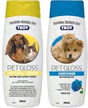 Troy Pet Gloss Shampoo 350mL