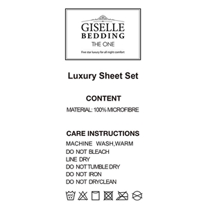 Giselle Bedding Queen Size 4 Piece Micro