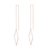 Linea Rose Gold Kite Thread Through Earrings