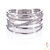 NEW Lulu Flamingo Sterling Silver 925 Cubic Zirconia Sppirelli Ring