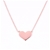 NEW Lulu Flamingo Rose Gold Plated 925 Polished Heart Pendant