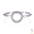 NEW Lulu Flamingo 9ct Solid White Gold Natural Diamond Elixer Round Ring