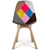 Artiss Set of 2 Retro Beech Fabric Dining Chair - Multi Colour