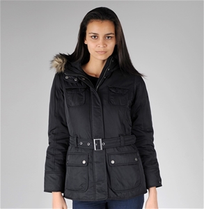 Esprit Womens Nylon Twill Hooded Jacket