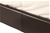 Double PU Leather Bed Frame Brown