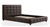 Queen PU Leather Deluxe Bed Frame Brown