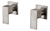 Chrome Bathroom Shower/Bath Mixer Tap Set with Brushed Finish w/ WaterMark