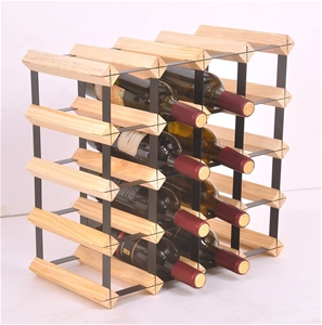 20 Bottle Timber Wine Rack - Complete Wo