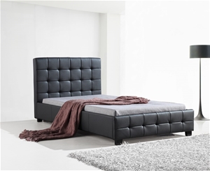 King Single PU Leather Deluxe Bed Frame 