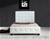 King Single PU Leather Deluxe Bed Frame White