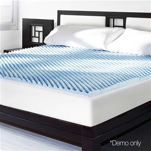 Gel Infused Egg Crate Mattress Topper - 
