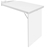 Artiss Foldable Desk with Bookshelf - White