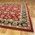 Classic Design Rug - Red with Black Border - 170x120cm