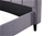 King Linen Fabric Deluxe Bed Frame Grey