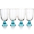 Stoneage Palace Blue Footed Hi Ball Tumblers x 4