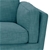 3 Seater Sofa Teal Fabric Lounge Set for Living Room Couch Wooden Frame