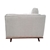 3 Seater Sofa Beige Fabric Lounge for Living Room Couch with Wooden Frame