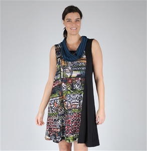 Insalata Scarf Detail Dress (Plus Sizes)
