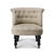 Artiss Linen Fabric Occasional Accent Chair -Taupe