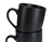 Milano Decor 6 Pcs Mug Set -Black