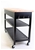 Kitchen Island Trolley Top With Open Shelves - Black