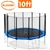 Blizzard 10 ft trampoline with net - Blue