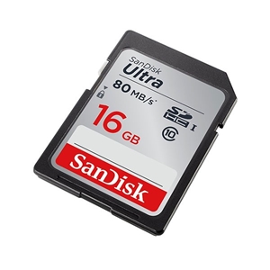 SanDisk 16GB SDHC Class 10 Ultra 80MB/S 
