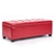 Storage Ottoman Leather - RED