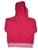 Plum Red Hooded Jacket in French Terry Cotton