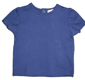 Plum Baby Basic Navy T-Shirt with Snap B