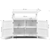 Artiss Kitchen Storage Buffet with Shelves - White