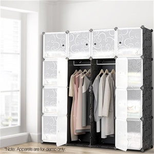 16 Cube Portable Storage Cabinet Wardrob