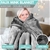 600GSM Double-Sided Queen Faux Mink Blanket - Silver