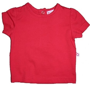 Plum Baby Basic Red T-Shirt with Snap Ba