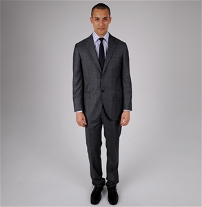 Herringbone Mens New York Check Suit