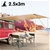 Wallaroo 3m x 2.5m Car Side Awning Roof Top Tent - Sand