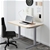100cm Motorised Electrical Adjustable Frame Standing Desk - White Grey