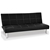 Sarantino 3 Seater Faux Leather Sofa Bed Couch - Black