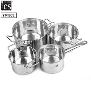 Herten 7pcs SS Cookware Set Pot Saucepan