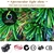6Ft 180cm Fibre Optic LED Xmas Tree - BAUBLES MULTI COLOUR