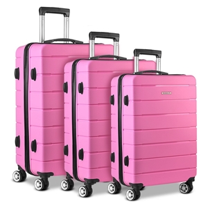 Wanderlite 3PC Luggage Suitcase Trolley 