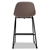 Artiss Set of 2 PU Leather Crosby Bar Stools - Brown