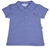 Plum Baby Blue & White Polo Dress in 100% Cotton