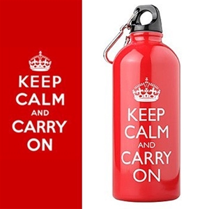Keep Calm And Carry On Water Bottle