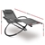 Gardeon Outdoor Zero Gravity Rocking Chair - Grey